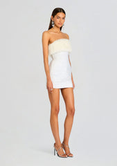 Torin Sequin Fur Dress
