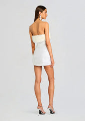 Torin Sequin Fur Dress