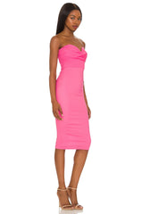 Sophia Strapless Midi Dress